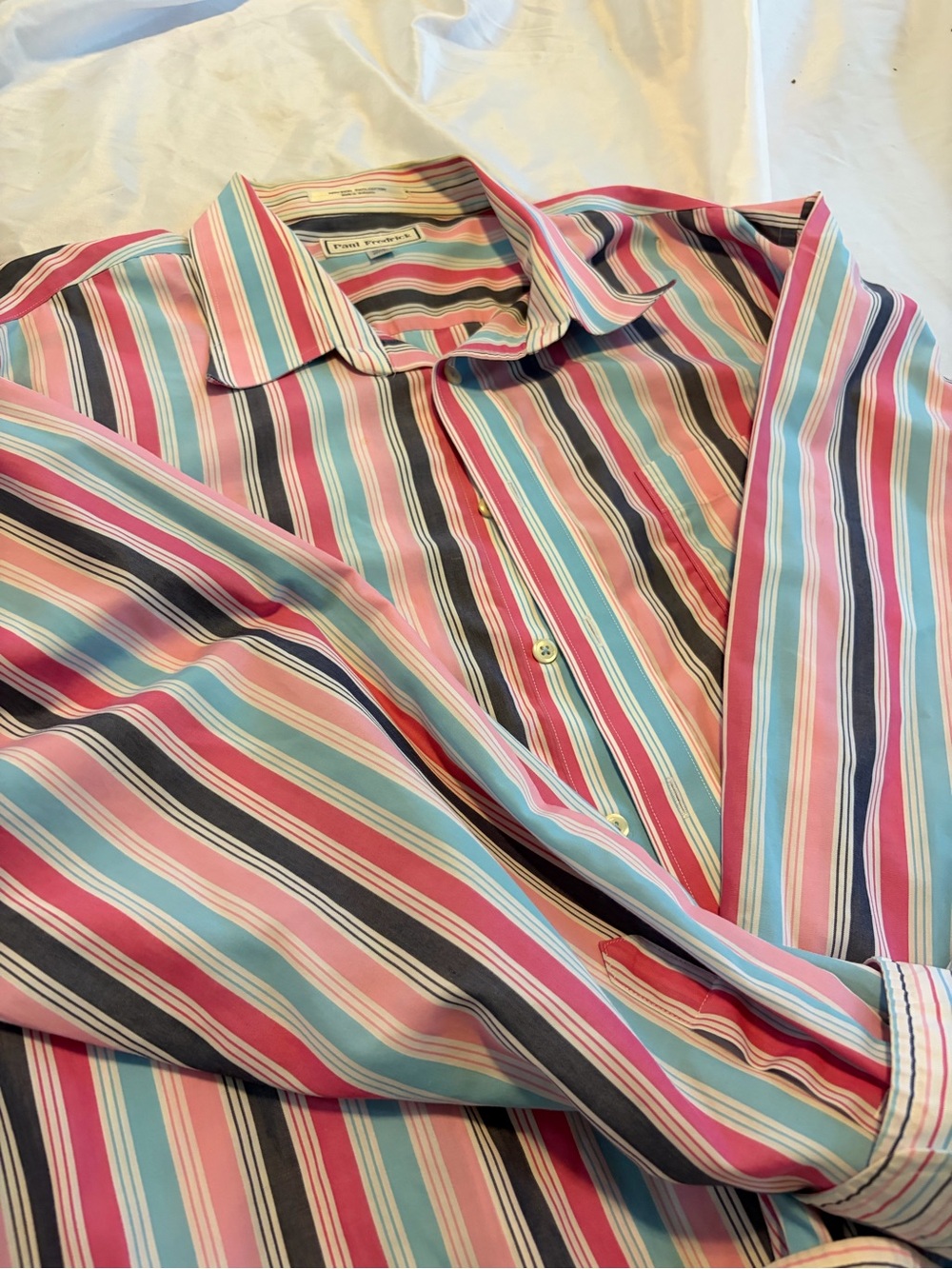 Paul Fredrick Men’s Button Up Shirt Long Sleeve Size XXLT